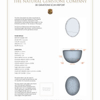 23.57&nbsp;Ct.Tw.Total Carat Weight Cabochon Turquoise Pair from United States 3 D Scan Report