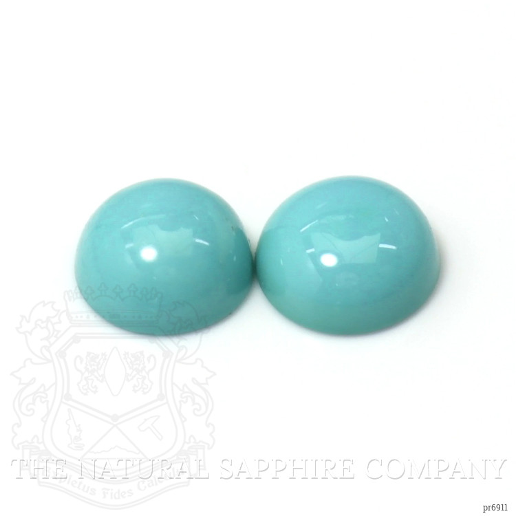 2.37 Ct.Tw. Cabochon Turquoise Pair from United States