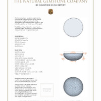 1.73&nbsp;Ct.Tw.Total Carat Weight Cabochon Turquoise Pair from United States 3 D Scan Report