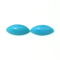 0.97 Ct.Tw.Total Carat Weight Cabochon Turquoise Pair from United States Video