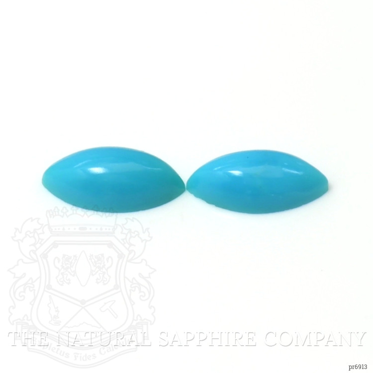 0.97 Ct.Tw. Cabochon Turquoise Pair from United States