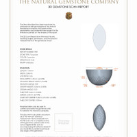 0.97 Ct.Tw.Total Carat Weight Cabochon Turquoise Pair from United States 3 D Scan Report