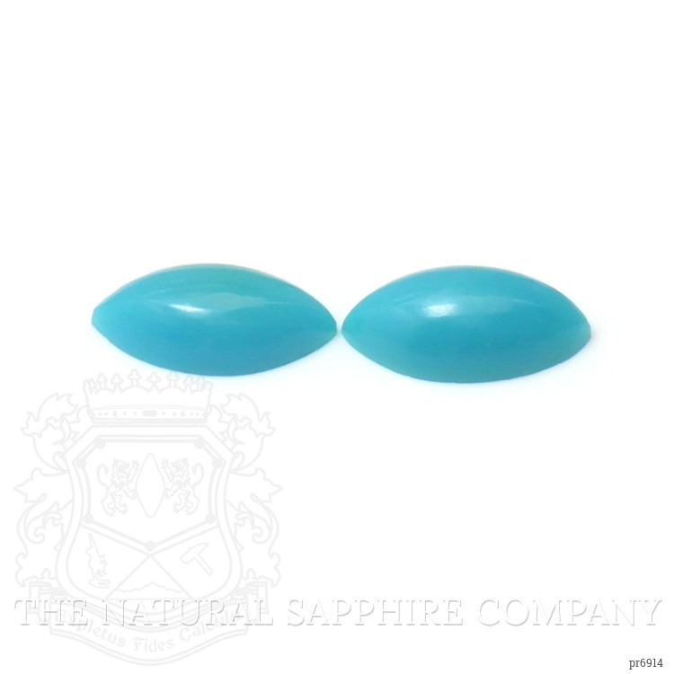 1.03 Ct.Tw. Cabochon Turquoise Pair from United States