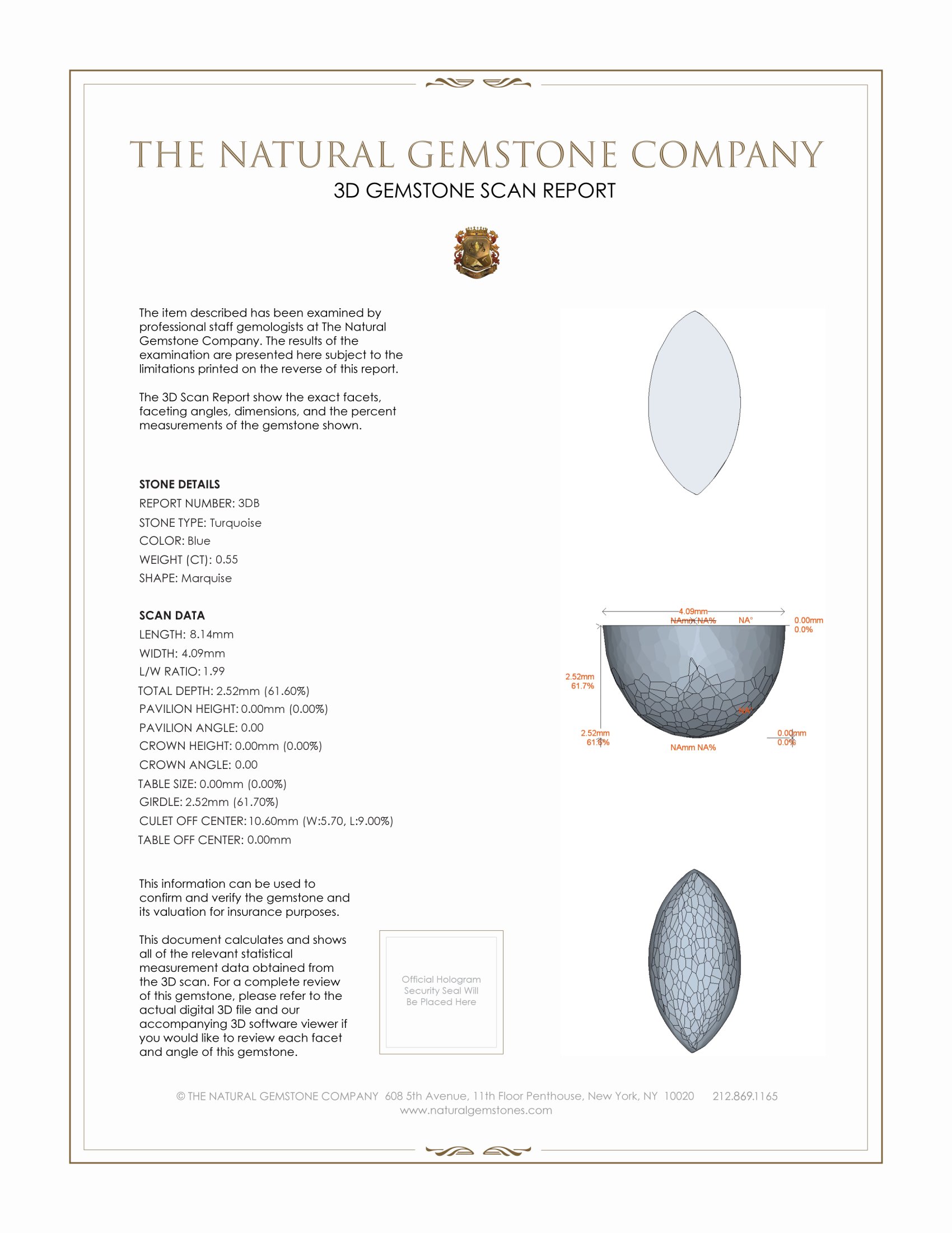 1.03 Ct.Tw. Cabochon Turquoise Pair from United States