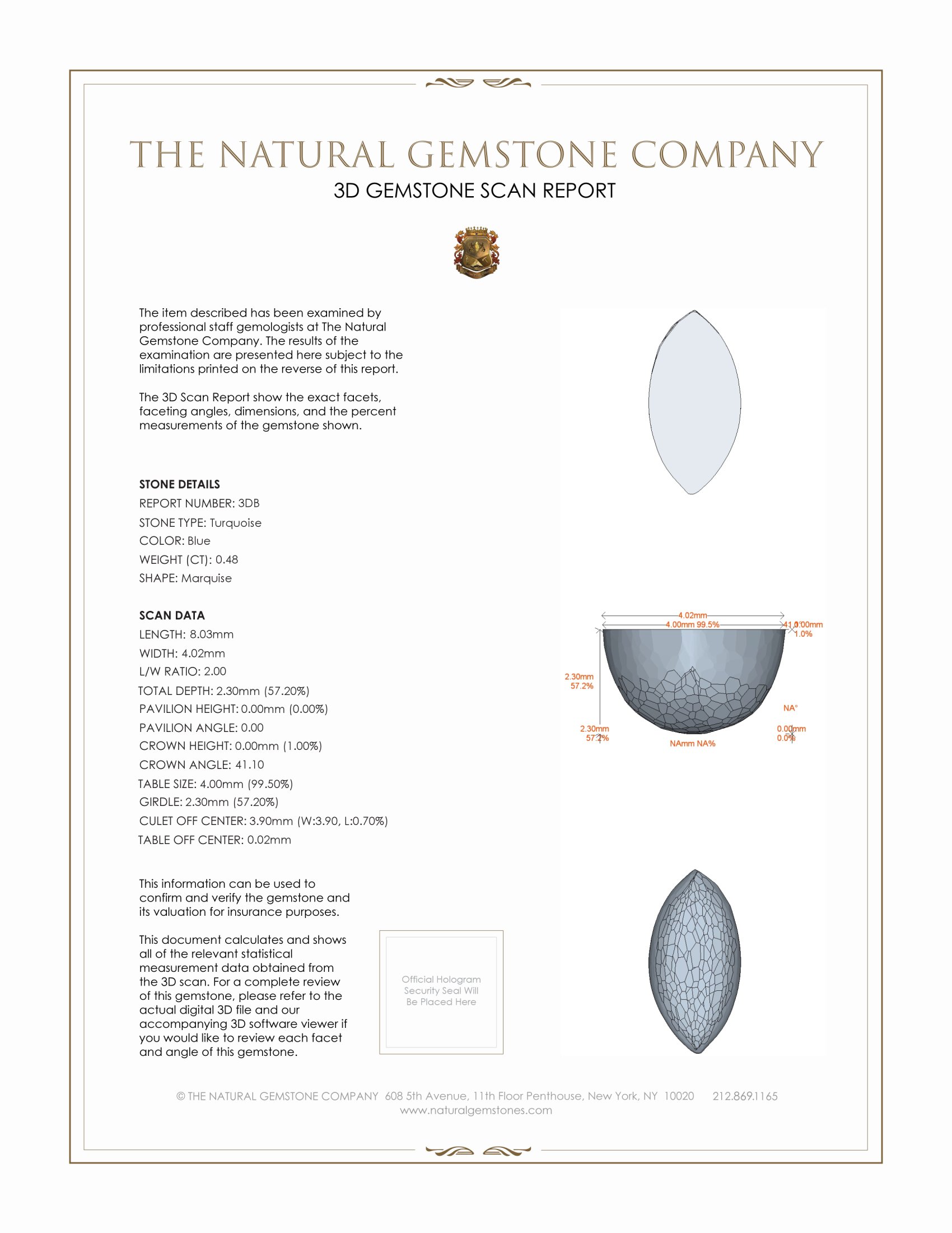 1.03 Ct.Tw. Cabochon Turquoise Pair from United States