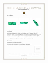 2.92 Ct.Tw.Total Carat Weight Emerald Pair from Zambia Appraisal