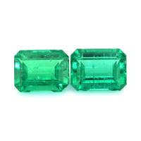 2.92 Ct.Tw.Total Carat Weight Emerald Pair from Zambia Video