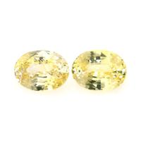 6.77&nbsp;Ct.Tw.Total Carat Weight Yellow Sapphire Pair from Ceylon (Sri Lanka) Video