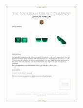 1.62 Ct.Tw.Total Carat Weight Emerald Pair from Colombia Appraisal