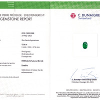 10.37 Ct.Tw.Total Carat Weight Emerald Pair from Zambia Scan Report