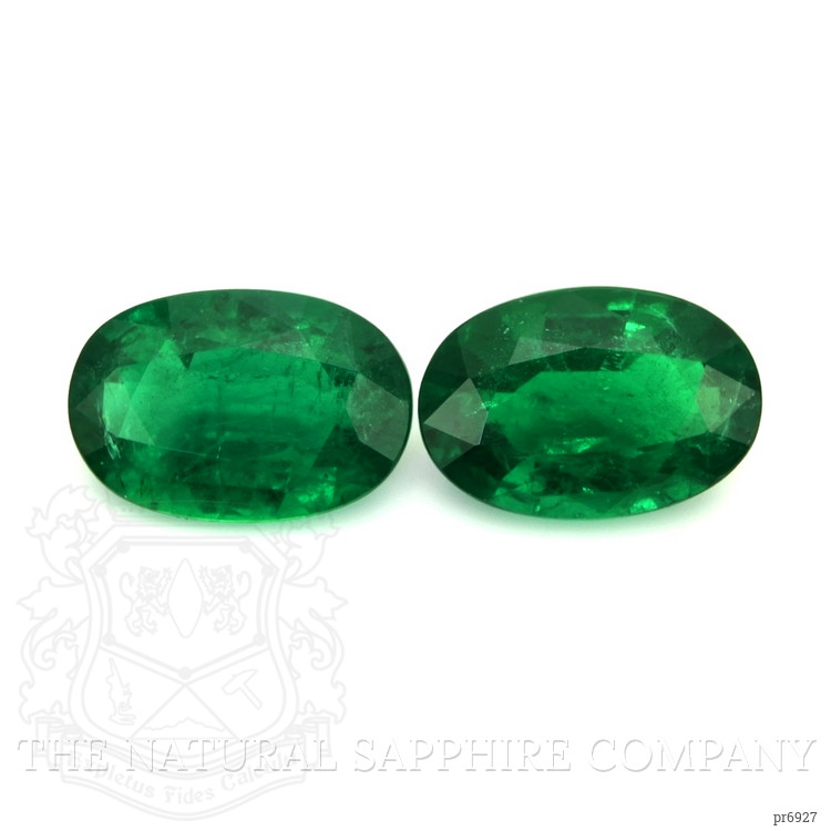 10.37 Ct.Tw. Emerald Pair from Zambia