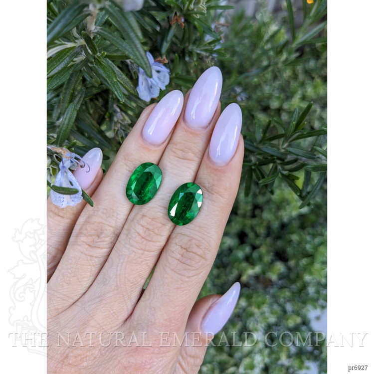 10.37 Ct.Tw. Emerald Pair from Zambia