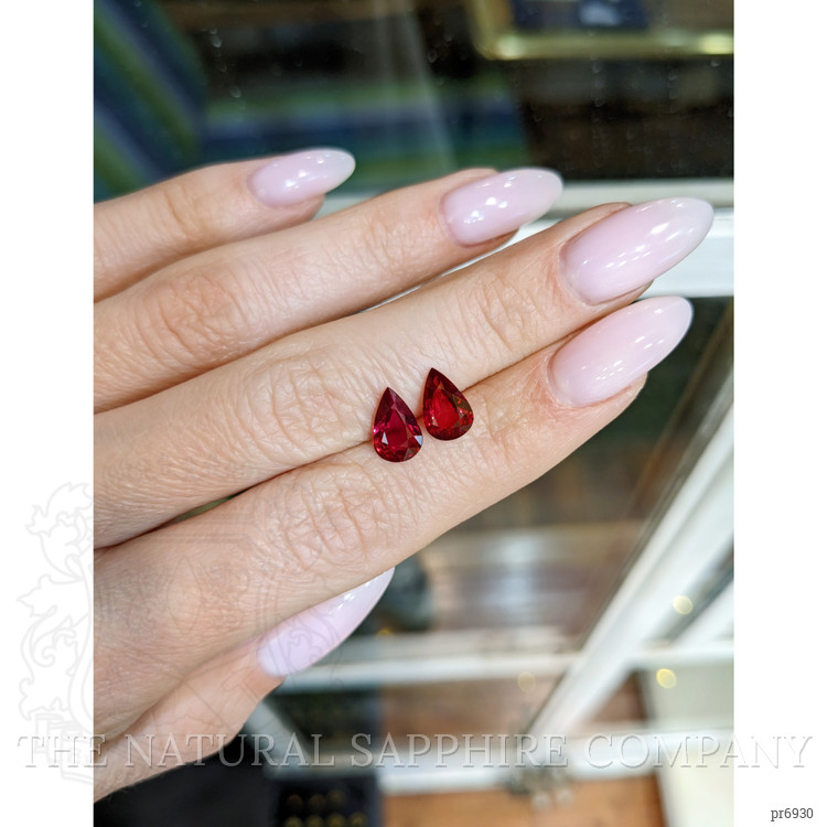 2.61 Ct.Tw. Ruby Pair from Mozambique