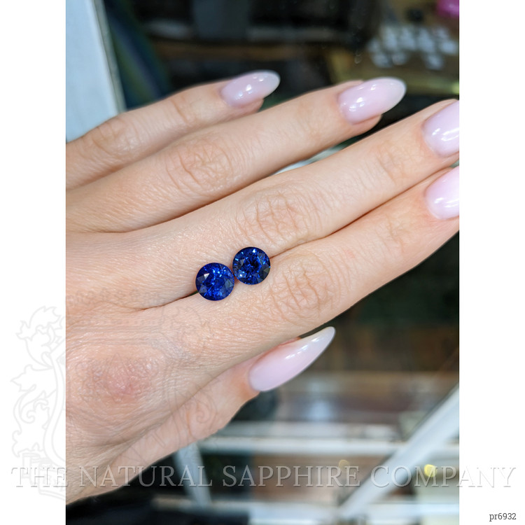 4.23 Ct.Tw. Blue Sapphire Pair from Ceylon (Sri Lanka)