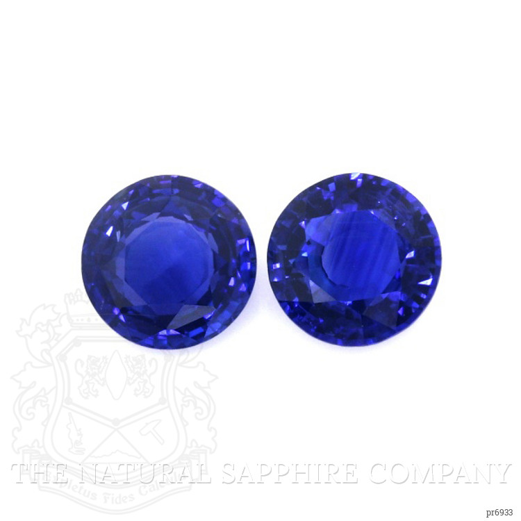 2.43 Ct.Tw. Blue Sapphire Pair from Ceylon (Sri Lanka)