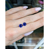 2.43&nbsp;Ct.Tw.Total Carat Weight Blue Sapphire Pair from Ceylon (Sri Lanka) Life Style