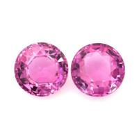 2.72&nbsp;Ct.Tw.Total Carat Weight Purplish Pink Sapphire Pair from Ceylon (Sri Lanka) Video