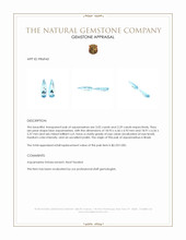 6.31 Ct.Tw.Total Carat Weight Aquamarine Pair from Brazil Appraisal