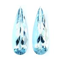 6.31 Ct.Tw.Total Carat Weight Aquamarine Pair from Brazil Video