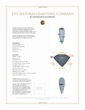 6.31 Ct.Tw.Total Carat Weight Aquamarine Pair from Brazil 3 D Scan Report
