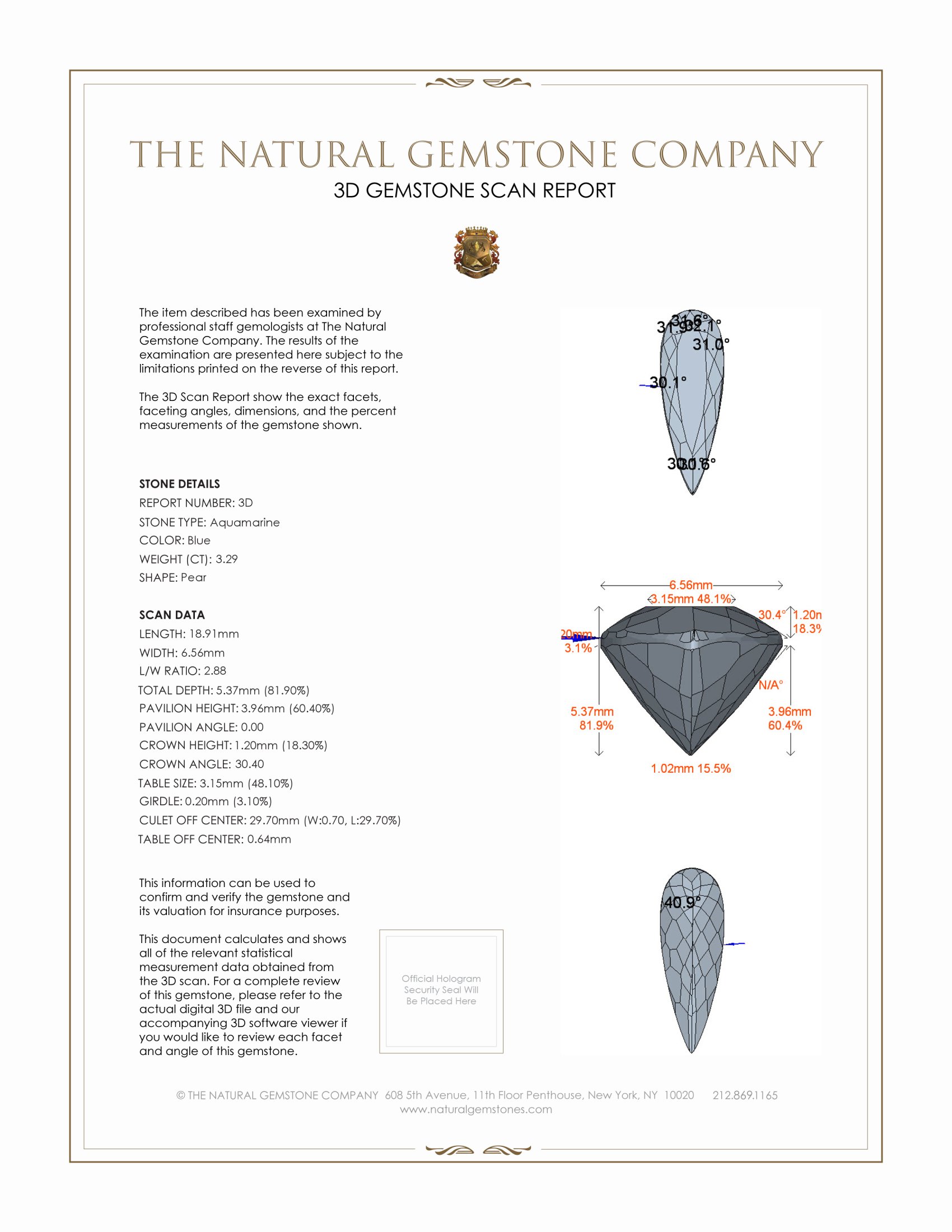 6.31 Ct.Tw. Aquamarine Pair from Brazil