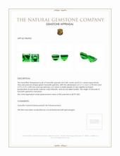 0.81 Ct.Tw.Total Carat Weight Tsavorite Garnet Pair from Tanzania Appraisal