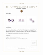 1.34 Ct.Tw.Total Carat Weight Pink Morganite Pair from Brazil Appraisal