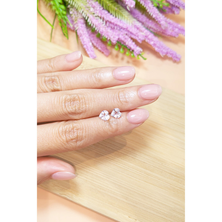 1.34 Ct.Tw. Morganite Pair from Brazil