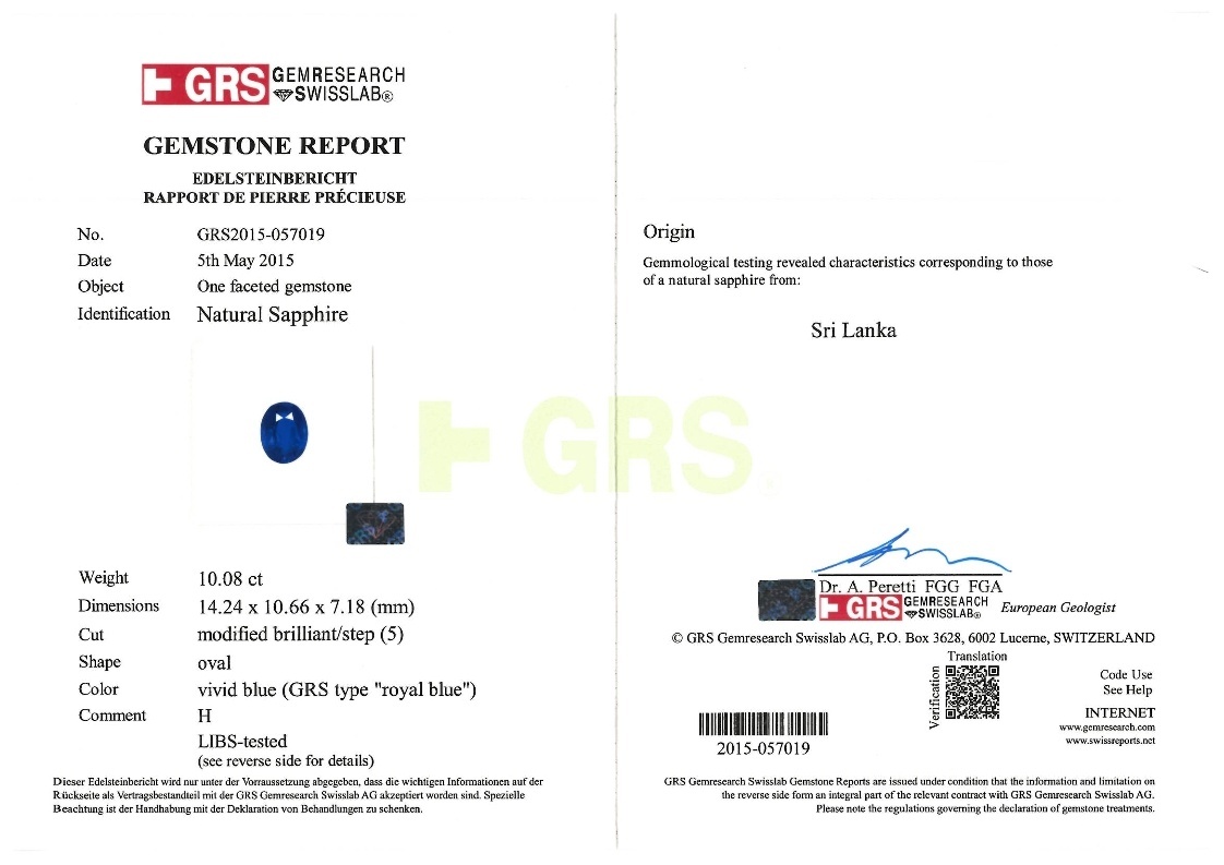 20.40 Ct.Tw. Blue Sapphire Pair from Ceylon (Sri Lanka)