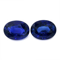 20.40&nbsp;Ct.Tw.Total Carat Weight Blue Sapphire Pair from Ceylon (Sri Lanka) Video