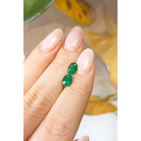 1.51 Ct.Tw.Total Carat Weight Emerald Pair from Brazil Life Style