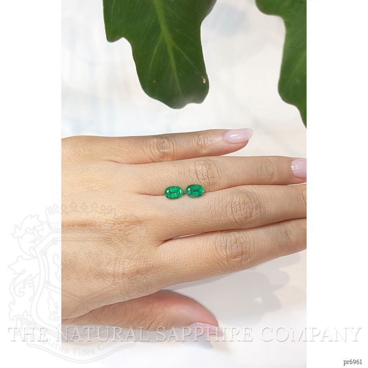 1.69 Ct.Tw. Emerald Pair from Brazil