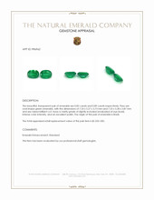 1.71 Ct.Tw.Total Carat Weight Emerald Pair from Brazil Appraisal