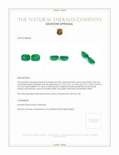 1.71 Ct.Tw.Total Carat Weight Emerald Pair from Brazil Appraisal