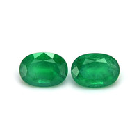 1.71 Ct.Tw.Total Carat Weight Emerald Pair from Brazil Video