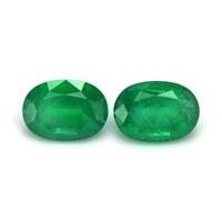 1.71 Ct.Tw.Total Carat Weight Emerald Pair from Brazil Video
