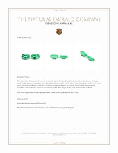 0.87 Ct.Tw.Total Carat Weight Emerald Pair from Brazil Appraisal