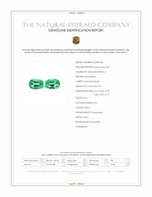 0.87 Ct.Tw.Total Carat Weight Emerald Pair from Brazil Scan Report