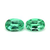 0.87 Ct.Tw.Total Carat Weight Emerald Pair from Brazil Video