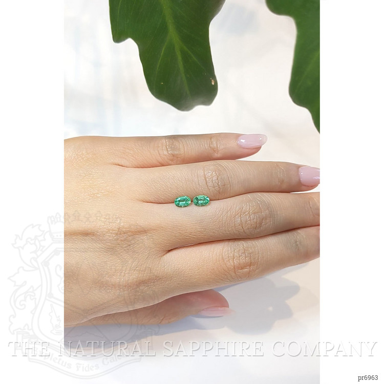 0.87 Ct.Tw. Emerald Pair from Brazil