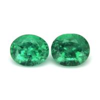 1.34 Ct.Tw.Total Carat Weight Emerald Pair from Brazil Video