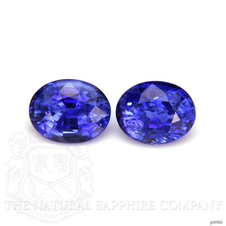 3.24 Ct.Tw. Blue Sapphire Pair from Ceylon (Sri Lanka)