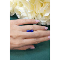 3.24&nbsp;Ct.Tw.Total Carat Weight Blue Sapphire Pair from Ceylon (Sri Lanka) Life Style