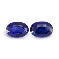 3.66&nbsp;Ct.Tw.Total Carat Weight Blue Sapphire Pair from Ceylon (Sri Lanka) Video