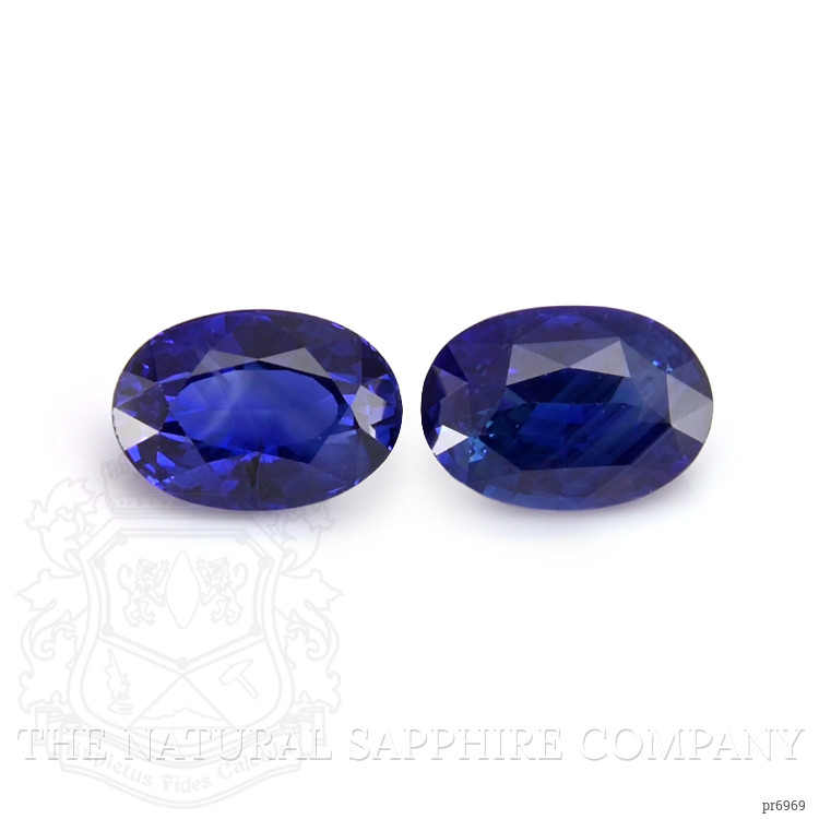 3.66 Ct.Tw. Blue Sapphire Pair from Ceylon (Sri Lanka)