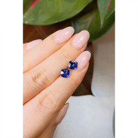 2.71&nbsp;Ct.Tw.Total Carat Weight Blue Sapphire Pair from Ceylon (Sri Lanka) Life Style