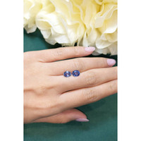 3.10&nbsp;Ct.Tw.Total Carat Weight Blue Sapphire Pair from Ceylon (Sri Lanka) Life Style