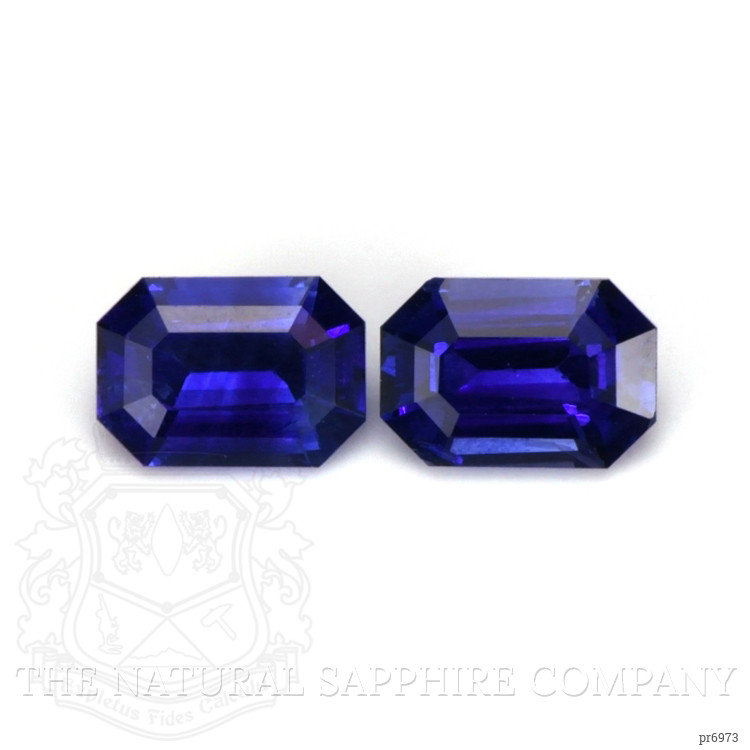 2.16 Ct.Tw. Blue Sapphire Pair from Ceylon (Sri Lanka)
