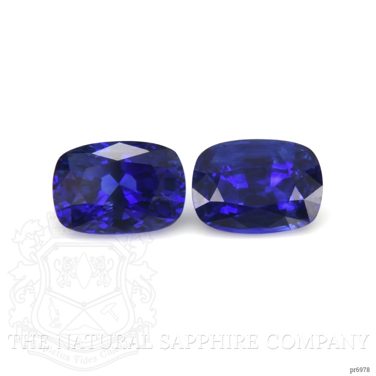 5.25 Ct.Tw. Blue Sapphire Pair from Ceylon (Sri Lanka)