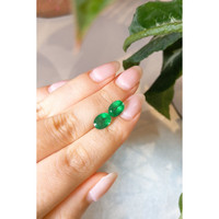 3.39&nbsp;Ct.Tw.Total Carat Weight Emerald Pair from Zambia Life Style